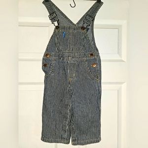 Vintage 90's OshKosh Railroad Conductor Overalls, size 18 months